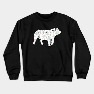 Watercolor Cactus Pig Silhouette 1 - NOT FOR RESALE WITHOUT PERMISSION Crewneck Sweatshirt